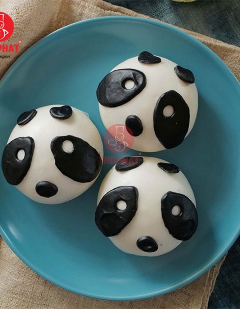 BÁNH BAO NHÂN HÌNH GẤU TRÚC 4 CON - THỌ PHÁT