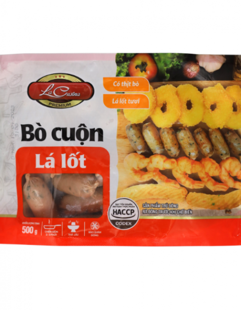 BÒ CUỘN LÁ LỐT 500G - VF