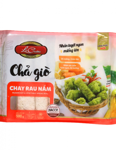 CHẢ GIÒ CHAY RAU NÁM 500G - VF