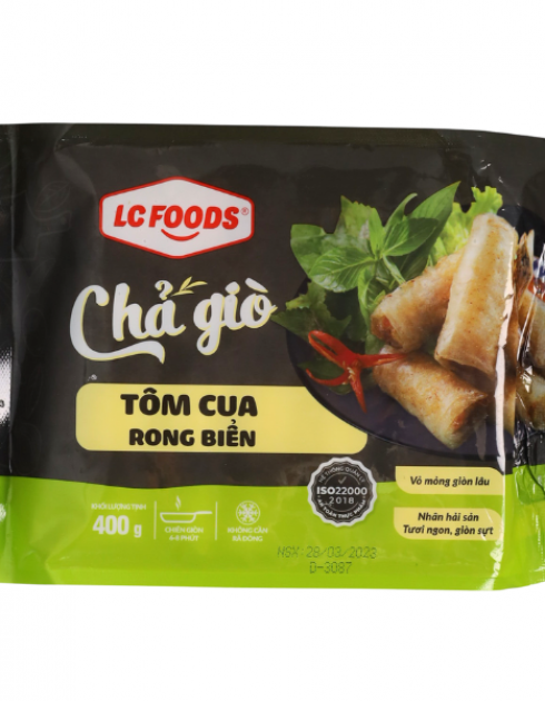 CHẢ GIÒ TÔM CUA RONG BIỂN 400G - VF