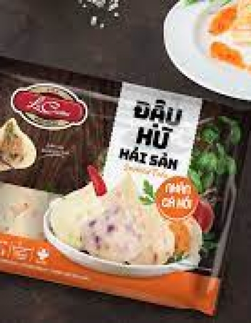 ĐẬU HỦ HẢI SẢN NHÂN CÁ HỒI 500G - VF