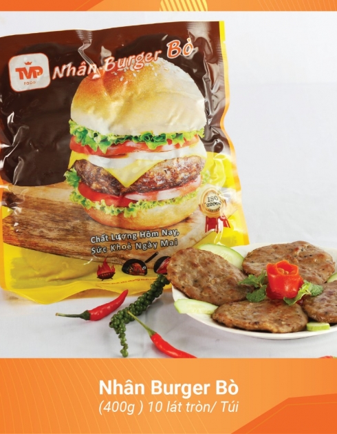 NHÂN BURGER BÒ 400G - TÂN VĨNH PHÁT